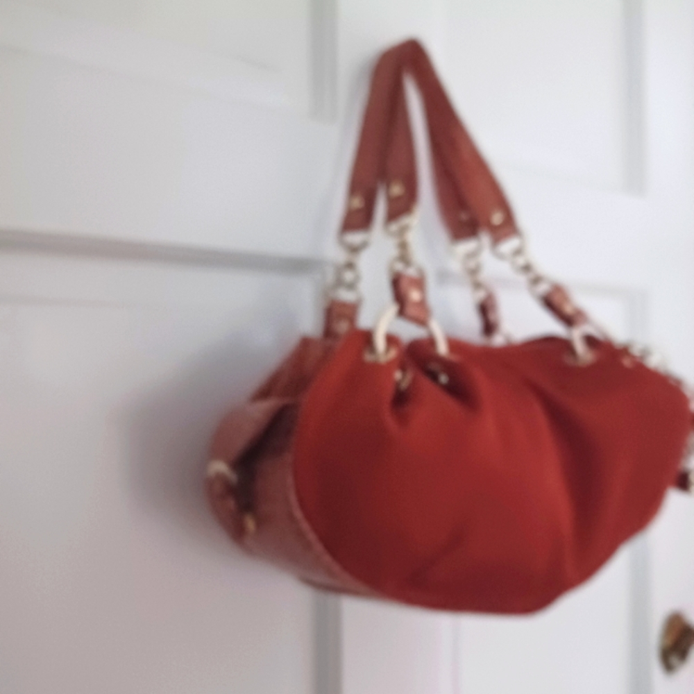 Kathy Van Zeeland Orange Handbag - Picture 8 of 10